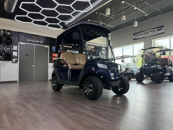 2026 Club Car Onward HP Lithium-Ion 2 Passenger Golf Cart (Blue) at Oxford Golf Cars