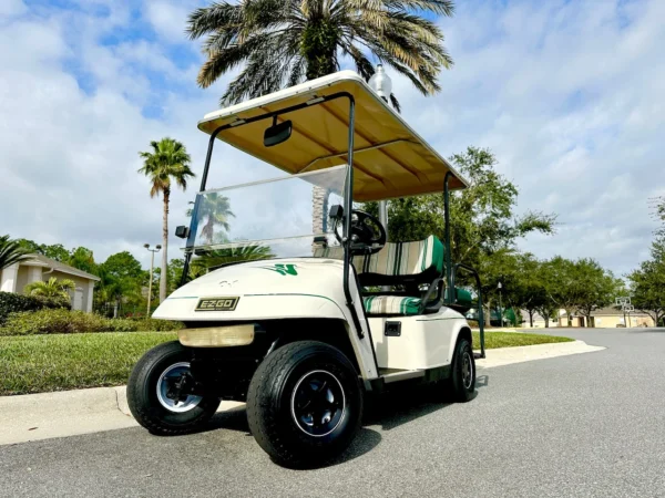 2003 E-Z-GO TXT Electric 4 Passenger Golf Cart (White) at Oxford Golf Cars