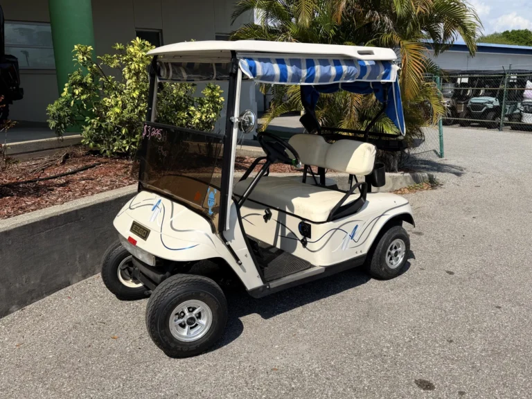 2005 E-Z-GO Freedom TXT 36V Lithium 2 Passenger Golf Cart (White) at Oxford Golf Cars