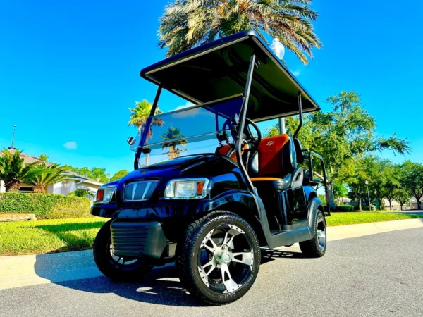 2010 Club Car Precedent 48V Electric 4 Passenger Golf Cart (Black) at Oxford Golf Cars