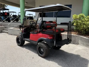 2018 Club Car Precedent Street Legal Lifted Golf Cart for Sale (Red)120 (2)