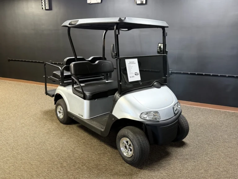 2019 E-Z-GO Freedom RXV Elite Lithium 4 Passenger Golf Cart (Silver) at Oxford Golf Cars