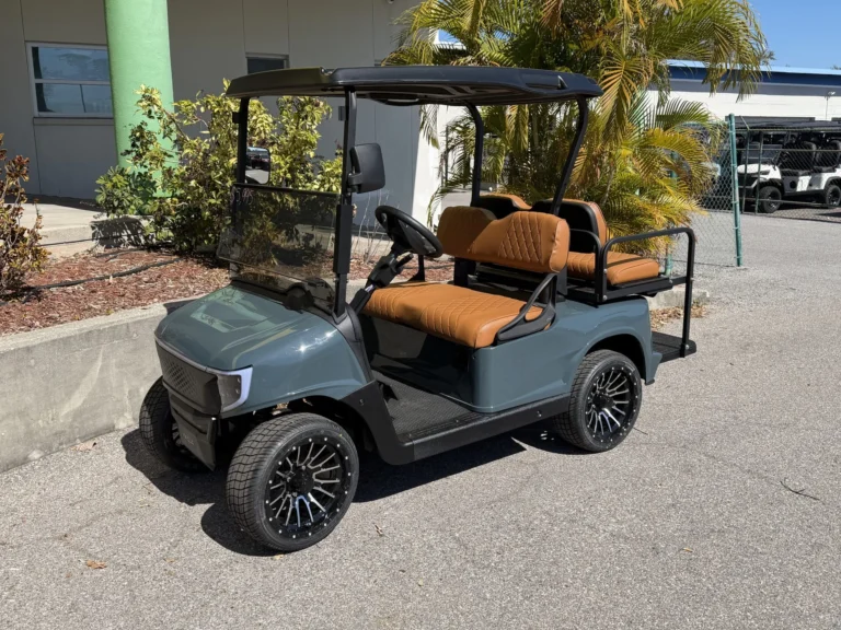 2020 E-Z-GO Freedom RXV Elite APEX Lithium 4 Passenger Golf Cart (APEX Stone) at Oxford Golf Cars