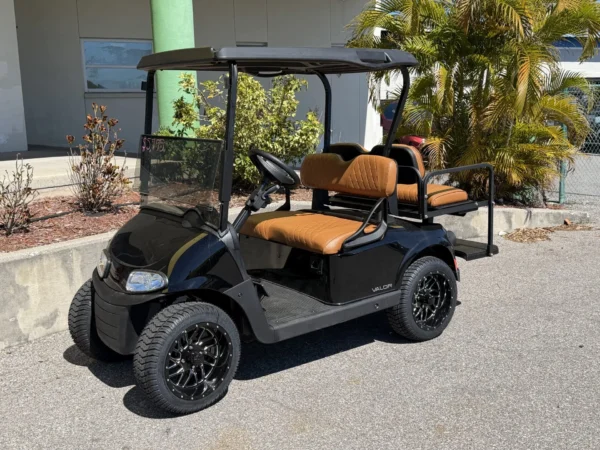 2020 E-Z-GO Freedom RXV Elite Lithium 4 Passenger Golf Cart (Black) at Oxford Golf Cars