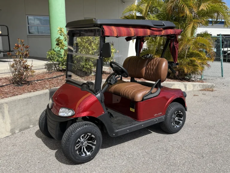 2020 E-Z-GO Freedom RXV Elite Lithium 2 Passenger Golf Package Golf Cart (Inferno) at Oxford Golf Cars