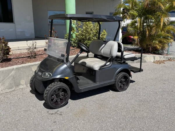 2022 E-Z-GO Freedom RXV Elite Lithium 4 Passenger Golf Cart (Charcoal Gray) at Oxford Golf Cars