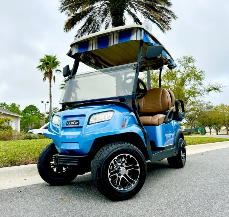 2023 Club Car Onward Gas EFI 4 Passenger Golf Cart (Ice Blue Metallic) at Oxford Golf Cars