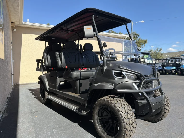 2026 PDG Greyson 6 Passenger Lithium Golf Cart (Matte Black) at Oxford Golf Cars