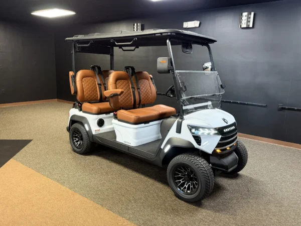 2026 PDG Greyson Lithium 4 Passenger Golf Cart (White) at Oxford Golf Cars
