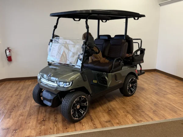 2026 Tara Summit Air 2+2 Lithium 105Ah Golf Cart (Aventurine Green / Black Seats) at Oxford Golf Cars