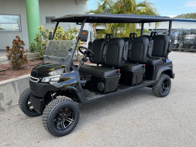 2026 Verdi Aspen F6 Lifted Lithium 6 Passenger Golf Cart (Black) at Oxford Golf Cars