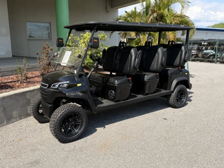 2026 Verdi Aspen F6 Lifted Lithium 6 Passenger Forward-Facing Golf Cart (Black) at Oxford Golf Cars