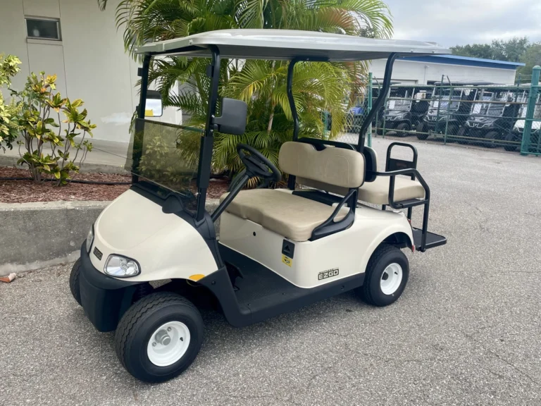 2019 E-Z-GO Freedom RXV Elite Lithium 4 Passenger Golf Cart (White) at Oxford Golf Cars