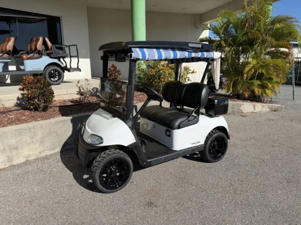 2020 E-Z-GO RXV Elite Lithium Golf Package 2 Passenger Golf Cart (White) at Oxford Golf Cars