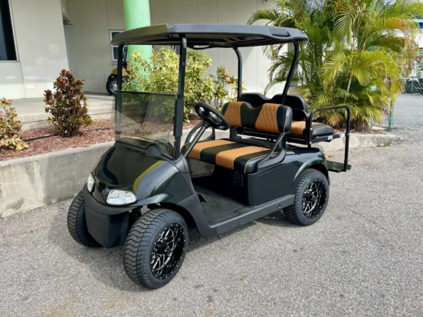 2020 E-Z-GO Freedom RXV Elite Lithium 4 Passenger Golf Cart (British Racing Green) at Oxford Golf Cars