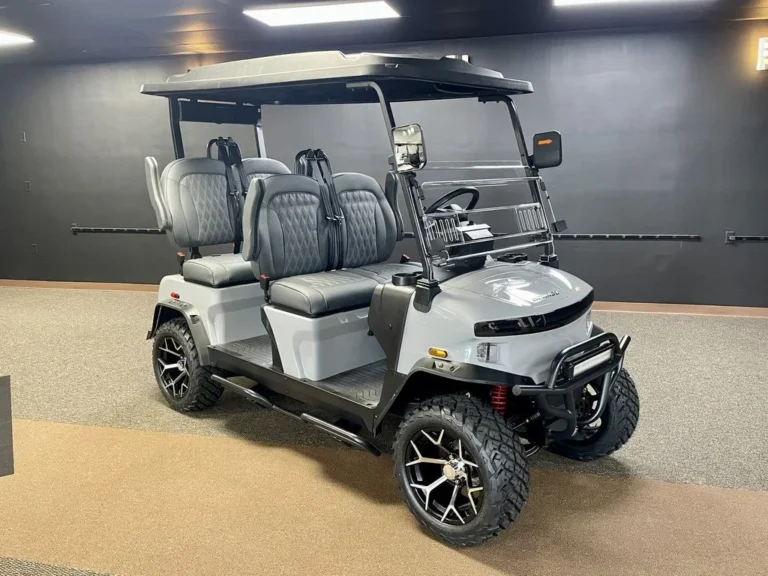 2026 Denago EV Rover XL Signature Lifted 4 Passenger Lithium Golf Cart (Gray) at Oxford Golf Cars