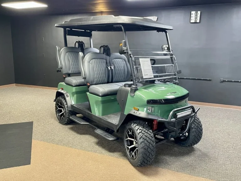 2026 Denago EV Rover XL Lifted 4 Passenger Lithium Golf Cart (Green) at Oxford Golf Cars
