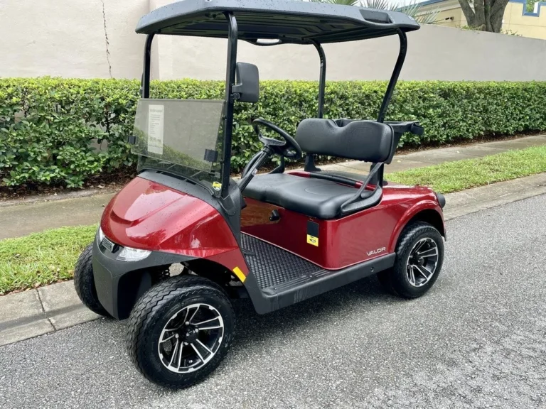 2026 E-Z-GO Freedom RXV ELiTE Lithium 2 Passenger Golf Cart (Inferno Red) at Oxford Golf Cars