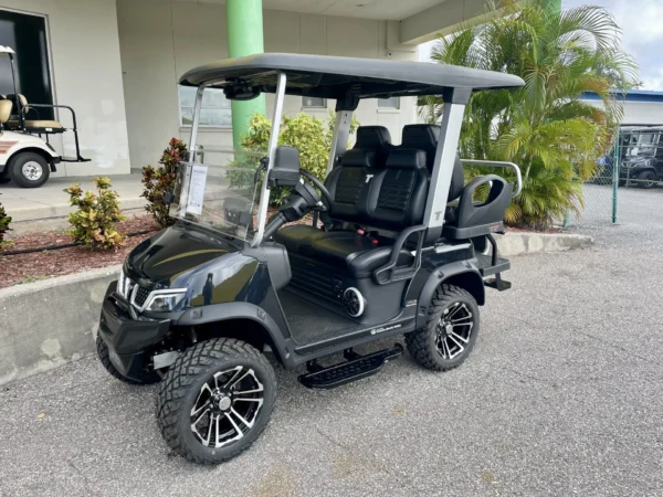 2026 Tara Explorer 2+2 48V Lithium 4 Passenger Golf Cart (Black) at Oxford Golf Cars