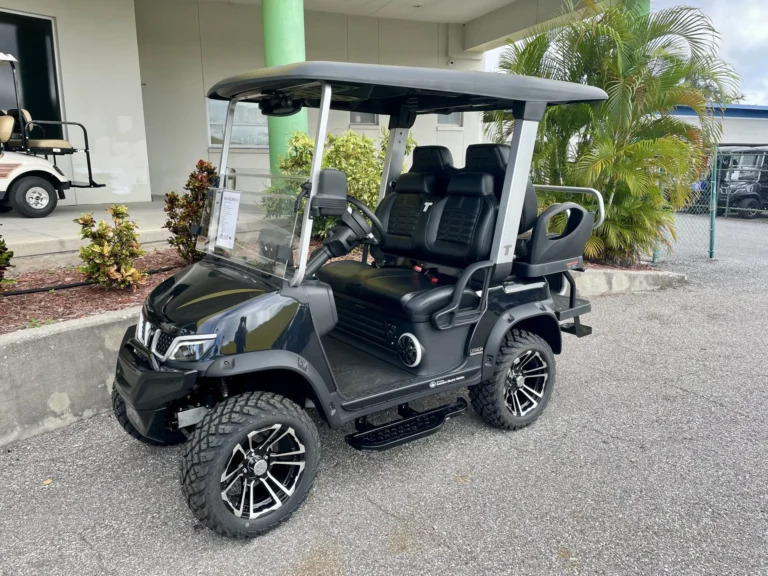 2026 Tara Explorer 2+2 48V Lithium 4 Passenger Golf Cart (Black) at Oxford Golf Cars